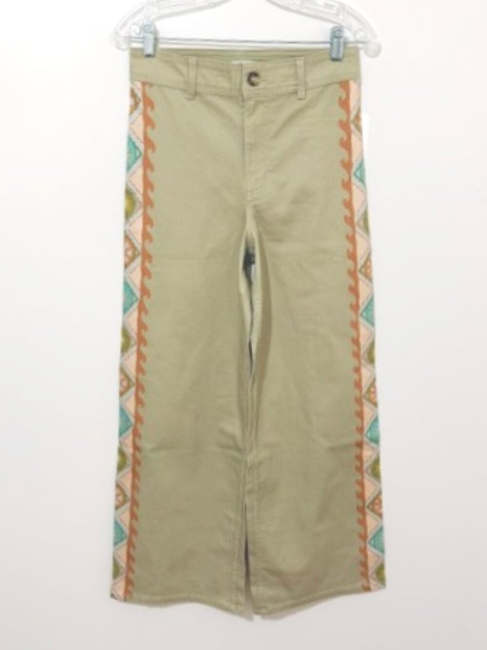 Billabong Free Fall Printed Twill Pants Wide Leg Cactus Women's Size 29